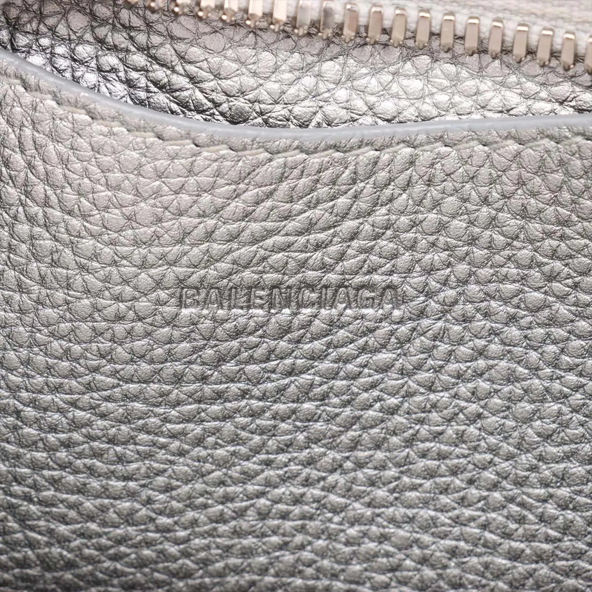Balenciaga Mini Neo Classic City Leather 2 Way Handbag Silver 638524