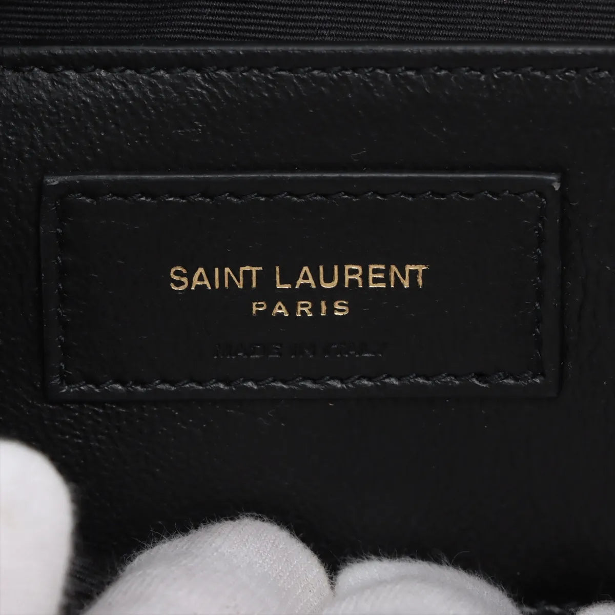 Saint Laurent Paris Jamie Leather Chain Shoulder Bag Khaki 763475