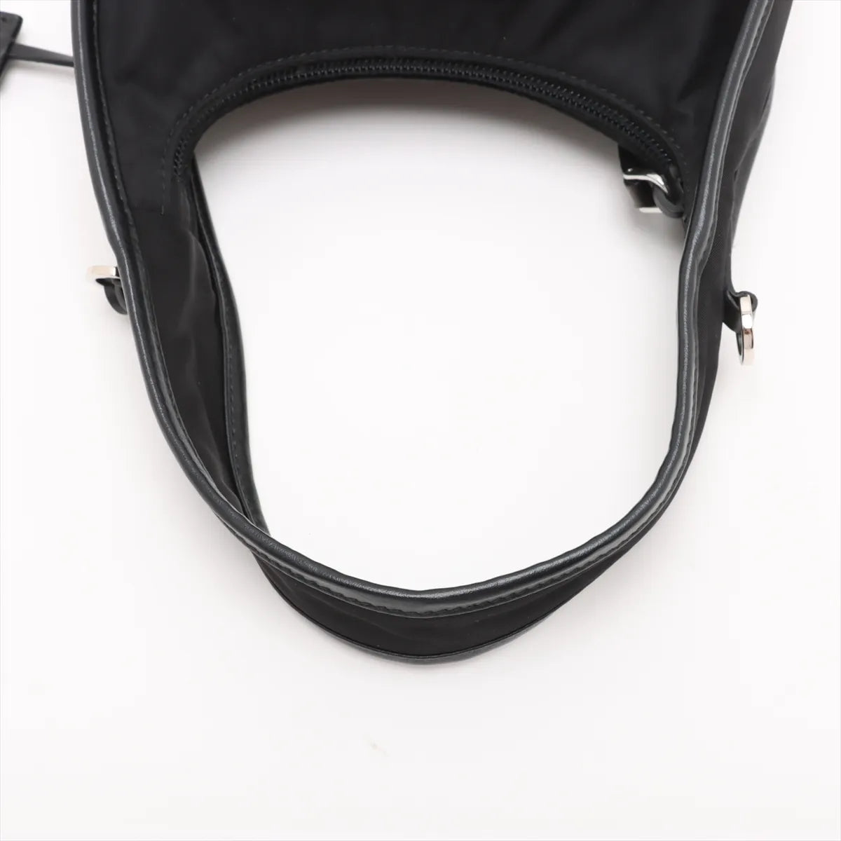 Prada Tessuto nylon x leather 2 Way Shoulder Bag Black 1BC114