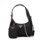 Prada Tessuto nylon x leather 2 Way Shoulder Bag Black 1BC114