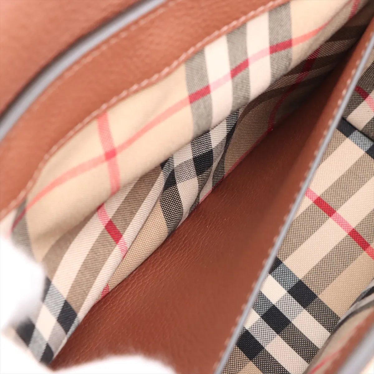 Burberry Nova Check Hampshire leather x canvas Shoulder bag Brown