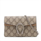 Gucci GG Supreme Dionysus PVCx leather Chain Shoulder Bag Beige 476432