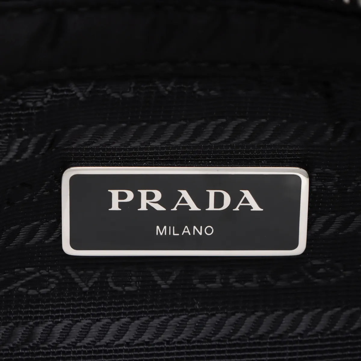 Prada Tessuto Quilt nylon x leather Shoulder bag Black