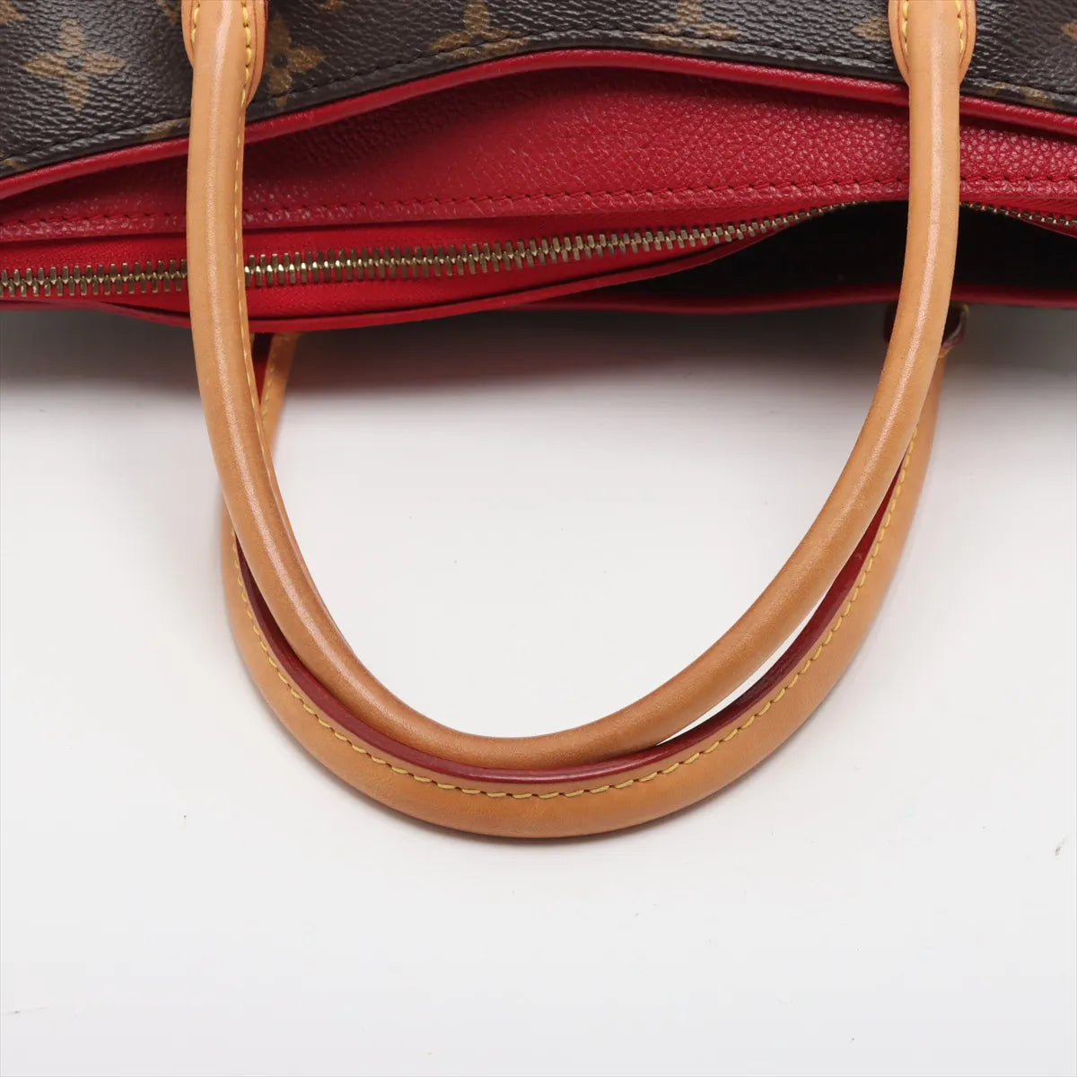Louis Vuitton Monogram Pallas M41175 SN1126 brown x red