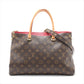 Louis Vuitton Monogram Pallas M41175 SN1126 brown x red