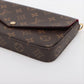 Louis Vuitton Monogram Pochette Felicie M81896 Brown