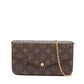 Louis Vuitton Monogram Pochette Felicie M81896 Brown