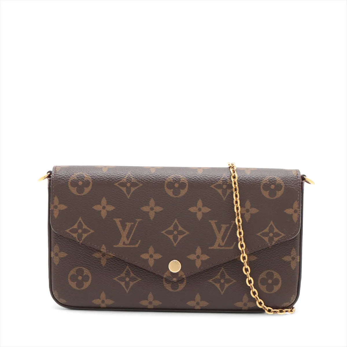 Louis Vuitton Monogram Pochette Felicie M81896 Brown