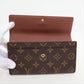 Louis Vuitton Monogram Pochette Porte Monecredit M61725 MB0014 Brown Long Wallet