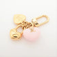 Louis Vuitton M01554 micro charm lv hearts AK5204 Charm GP x resin Gold x pink