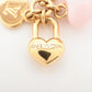 Louis Vuitton M01554 micro charm lv hearts AK5204 Charm GP x resin Gold x pink