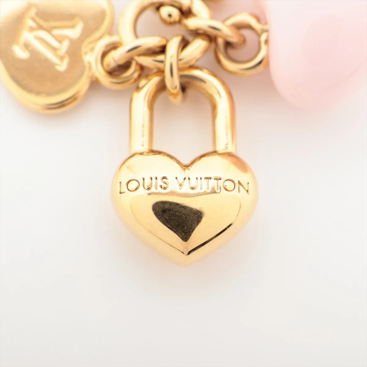 Louis Vuitton M01554 micro charm lv hearts AK5204 Charm GP x resin Gold x pink