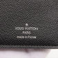 Louis Vuitton Damier Graphite Portefeuille Brazza N62665 TH4122 Black Long Wallet