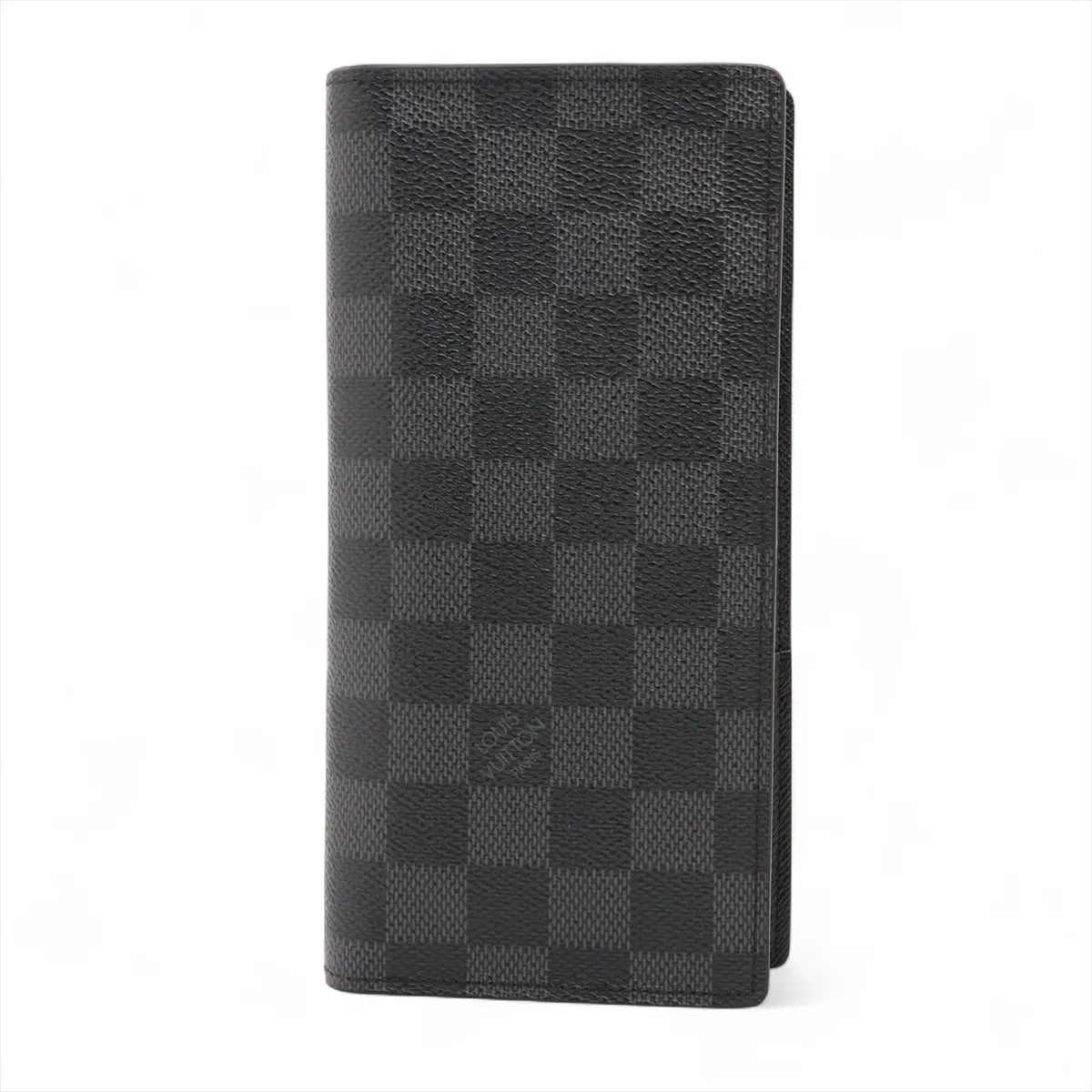 Louis Vuitton Damier Graphite Portefeuille Brazza N62665 TH4122 Black Long Wallet
