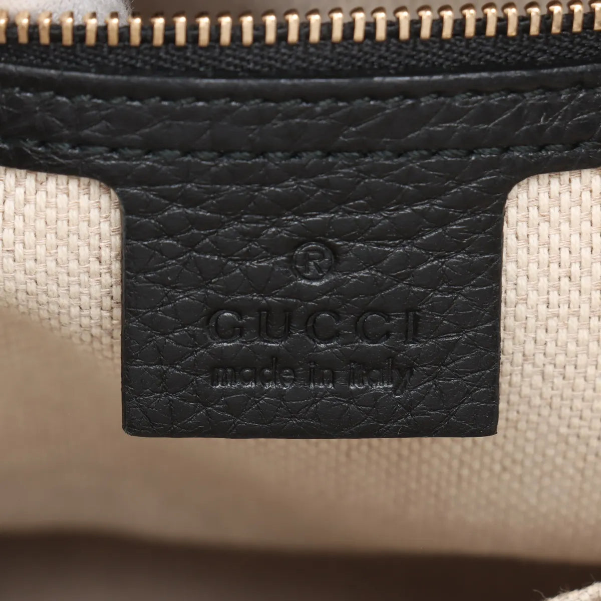 Gucci Soho Leather Chain Shoulder Bag Black 308983