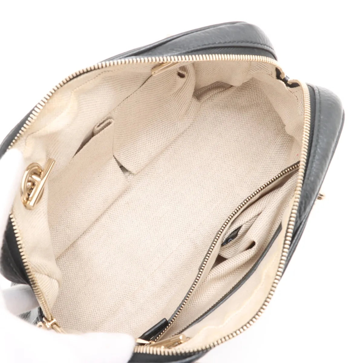 Gucci Soho Leather Chain Shoulder Bag Black 308983