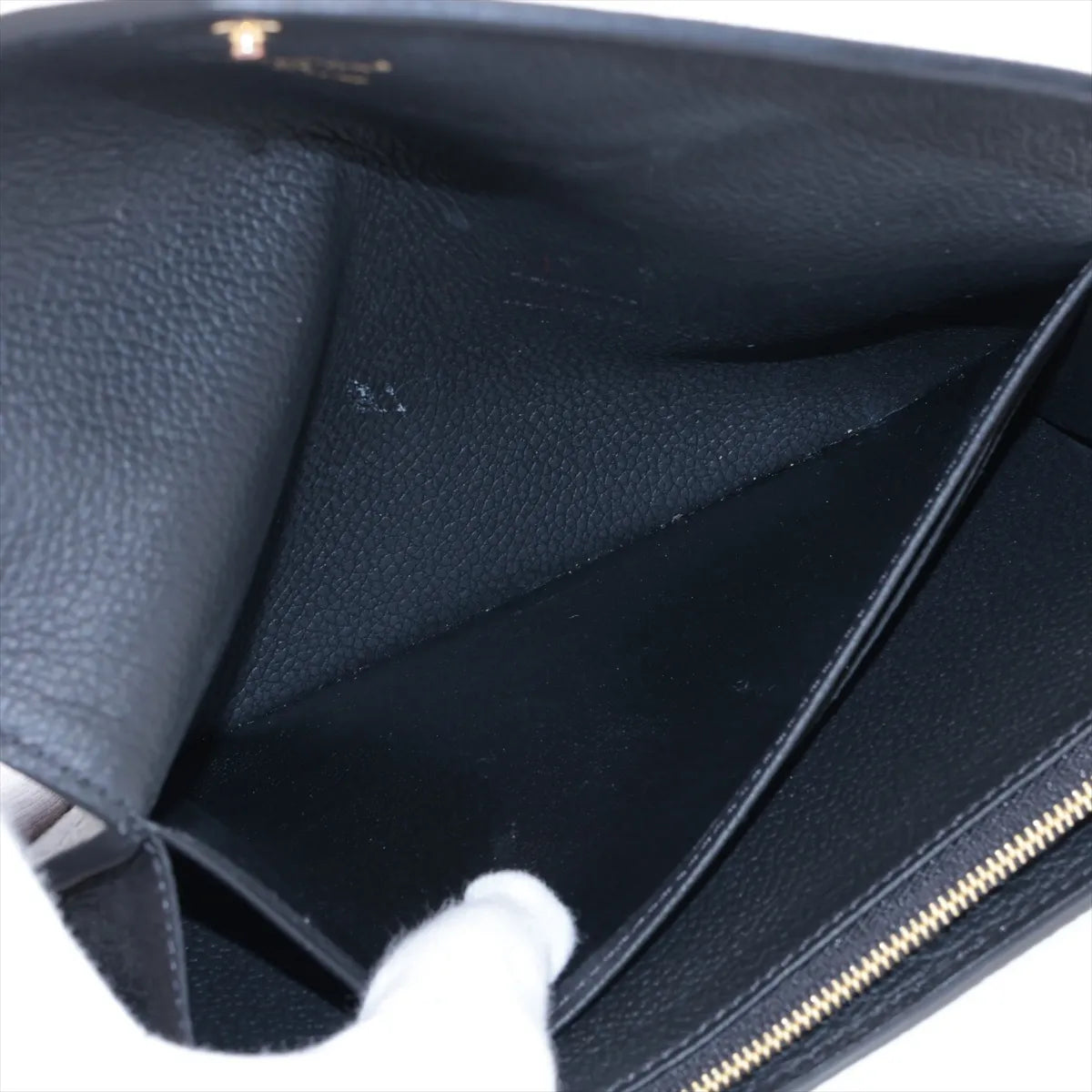 Louis Vuitton monogram empreinte Portefeuille Sarah M82257 Noir Long Wallet