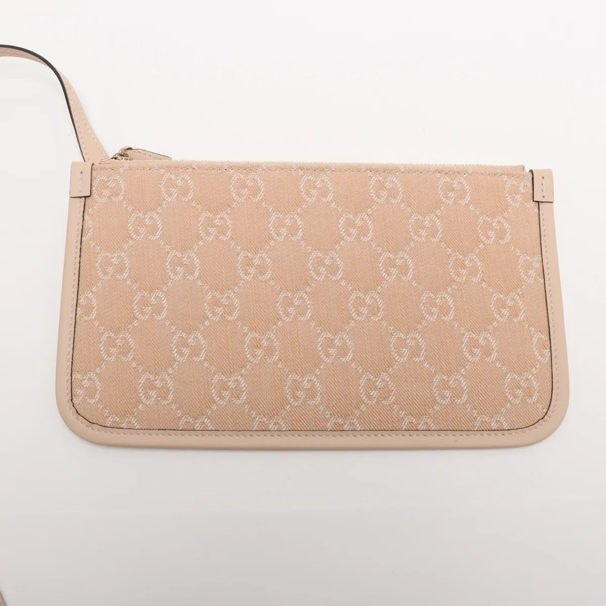 Gucci GG Denim Denim & leather Tote bag Beige 772184