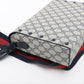 Gucci GG Supreme Dionysus PVC & leather Shoulder bag Beige x navy 725548
