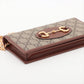 Gucci GG Supreme PVC & leather Chain Wallet Beige×Brown 621892