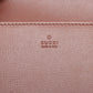 Gucci GG Supreme PVC & leather Chain Wallet Beige×Brown 621892