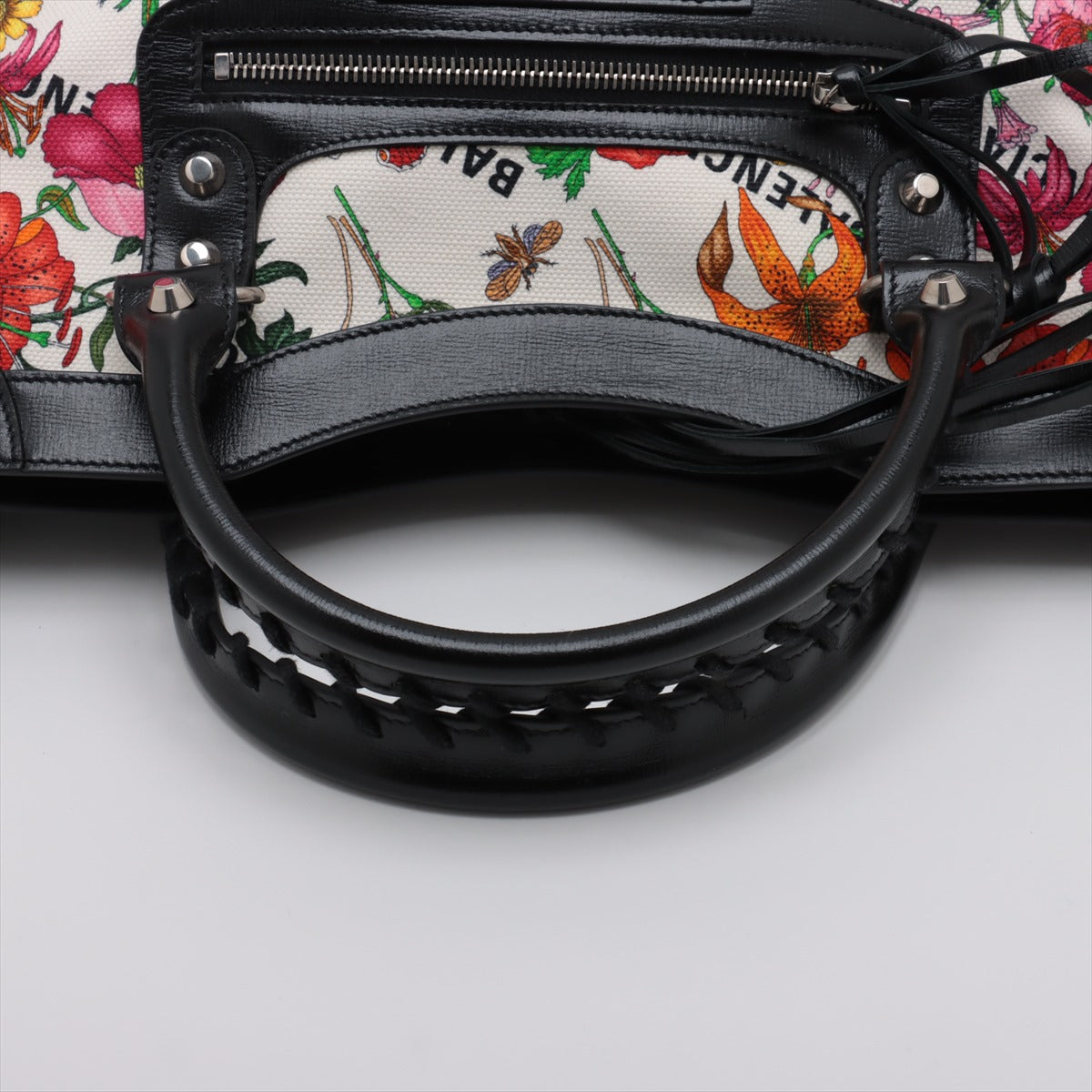 Gucci x Balenciaga GG flora The hackers projects Canvas & Leather 2 Way Handbag