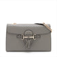 Gucci Micro Guccissima Leather Chain Shoulder Bag Gray 449635