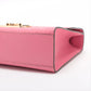 Gucci Guccissima Padlock Leather Chain Shoulder Bag Pink 409486