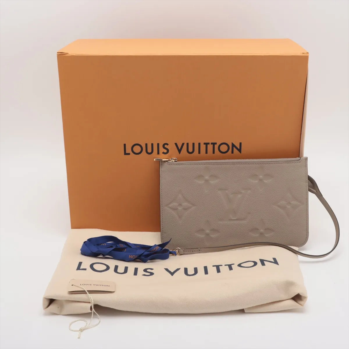 Louis Vuitton Monogram Empreinte Neverfull MM M45686 Beige