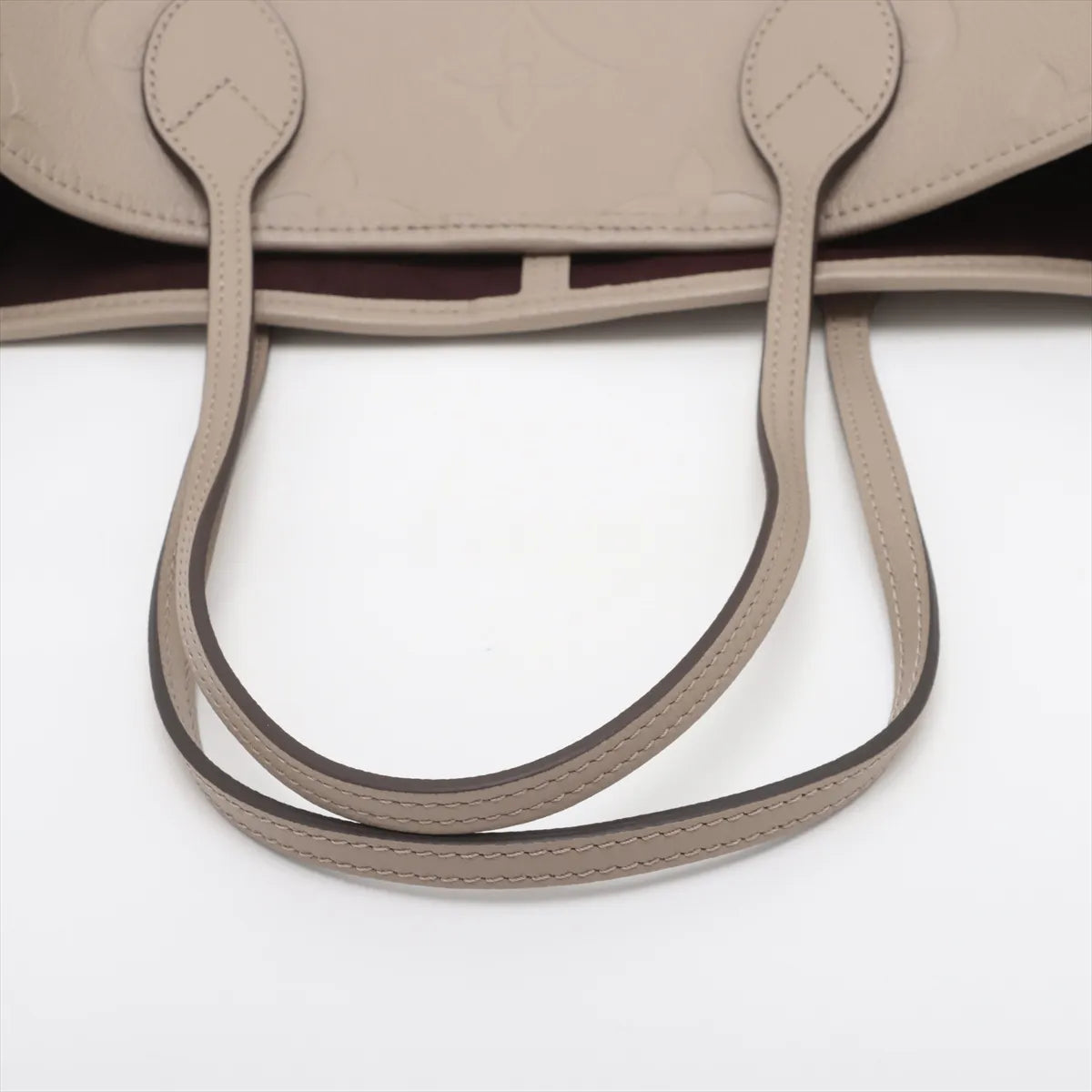 Louis Vuitton Monogram Empreinte Neverfull MM M45686 Beige