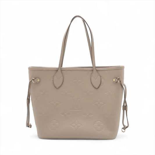 Louis Vuitton Monogram Empreinte Neverfull MM M45686 Beige