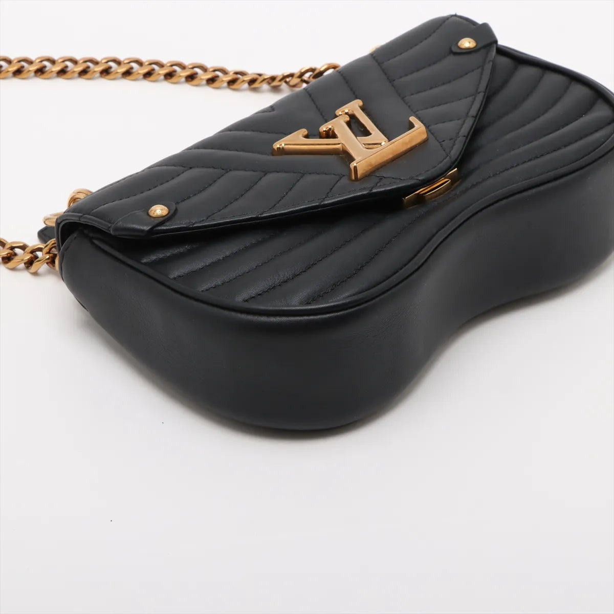 Louis Vuitton New Wave PM chain bag M51683 FL4199 Black