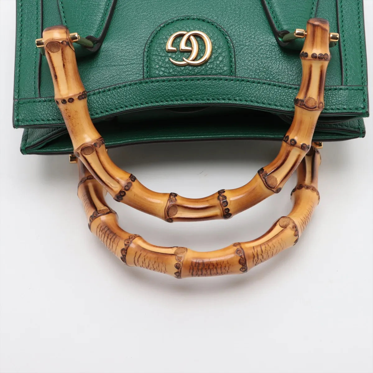 Gucci Bamboo Diana Leather 2 Way Handbag Bamboo 655661