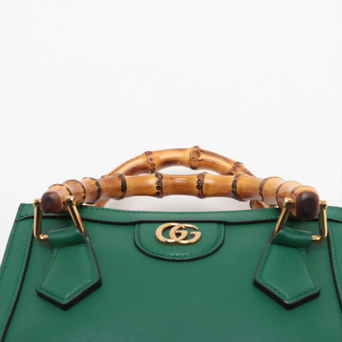 Gucci Bamboo Diana Leather 2 Way Handbag Bamboo 655661