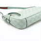 Gucci GG emblem PVCx leather Shoulder bag Green 815218
