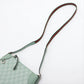 Gucci GG emblem PVCx leather Shoulder bag Green 815218