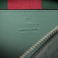 Gucci GG emblem PVCx leather Shoulder bag Green 815218