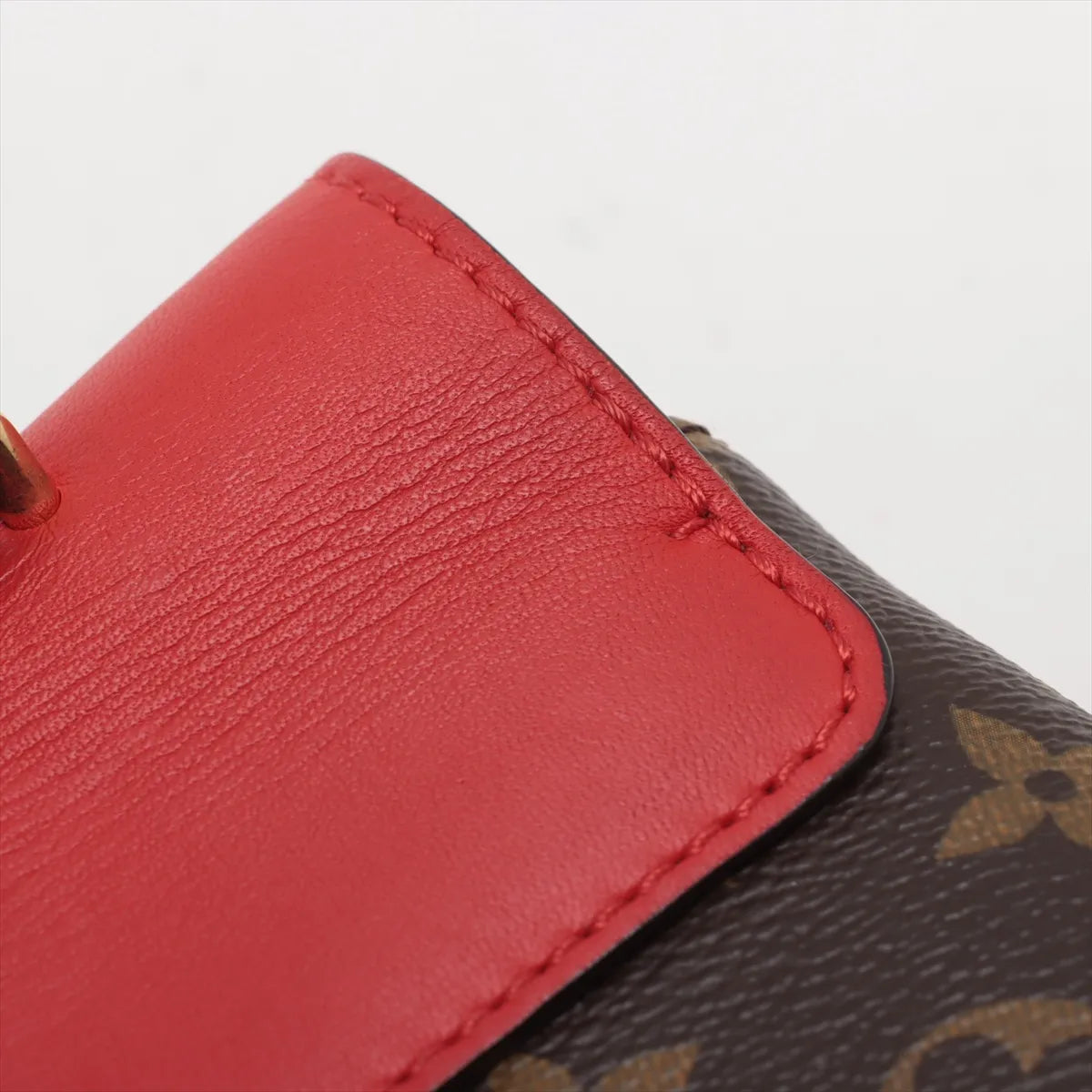 Louis Vuitton Monogram Rocky BB M44322 brown x red