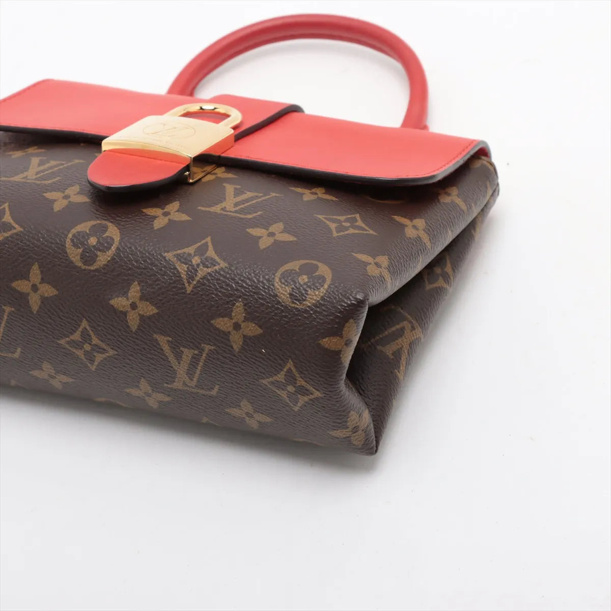 Louis Vuitton Monogram Rocky BB M44322 brown x red