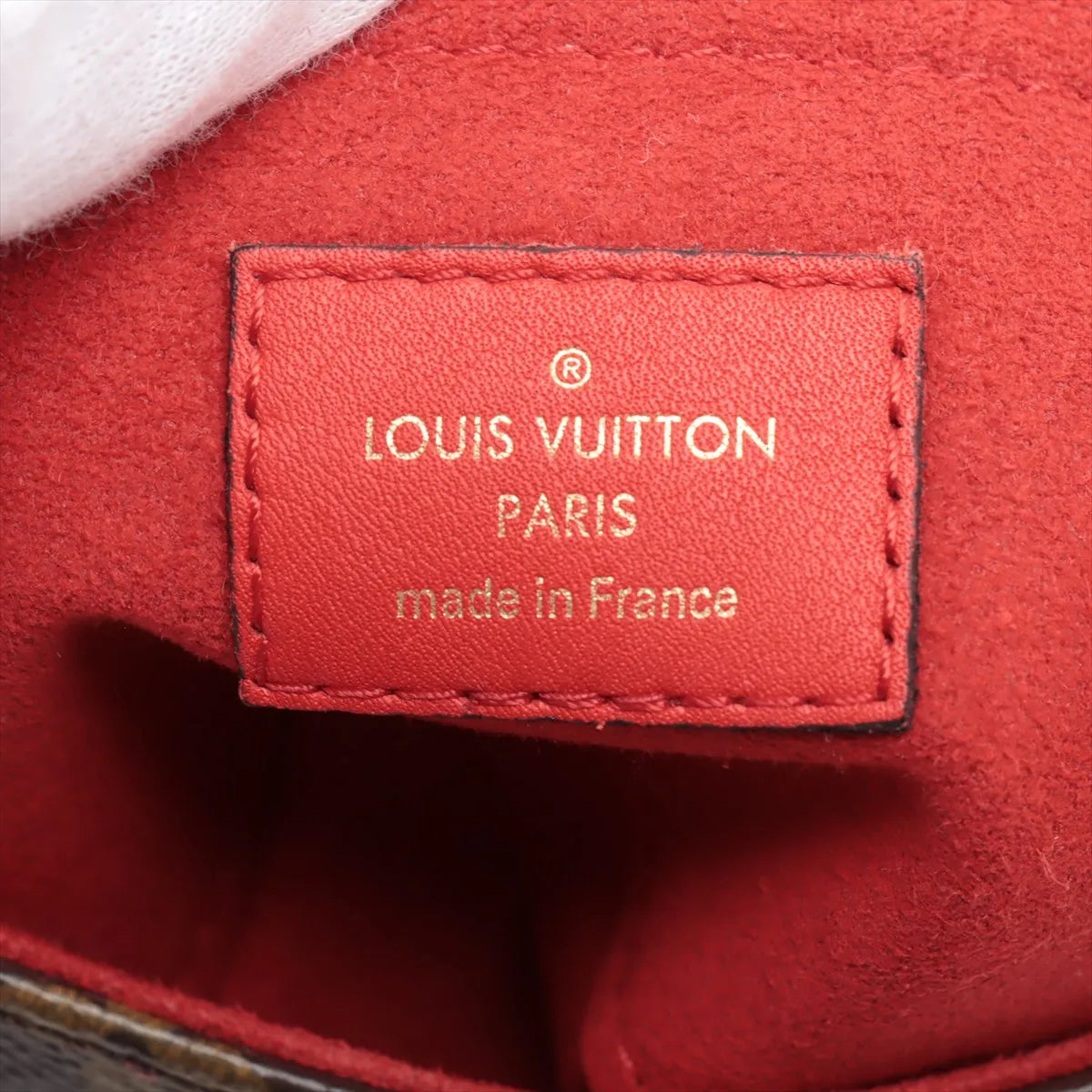 Louis Vuitton Monogram Rocky BB M44322 brown x red