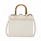 Fendi Sunshine Small Leather 2 Way Handbag White 8BH394