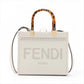 Fendi Sunshine Small Leather 2 Way Handbag White 8BH394