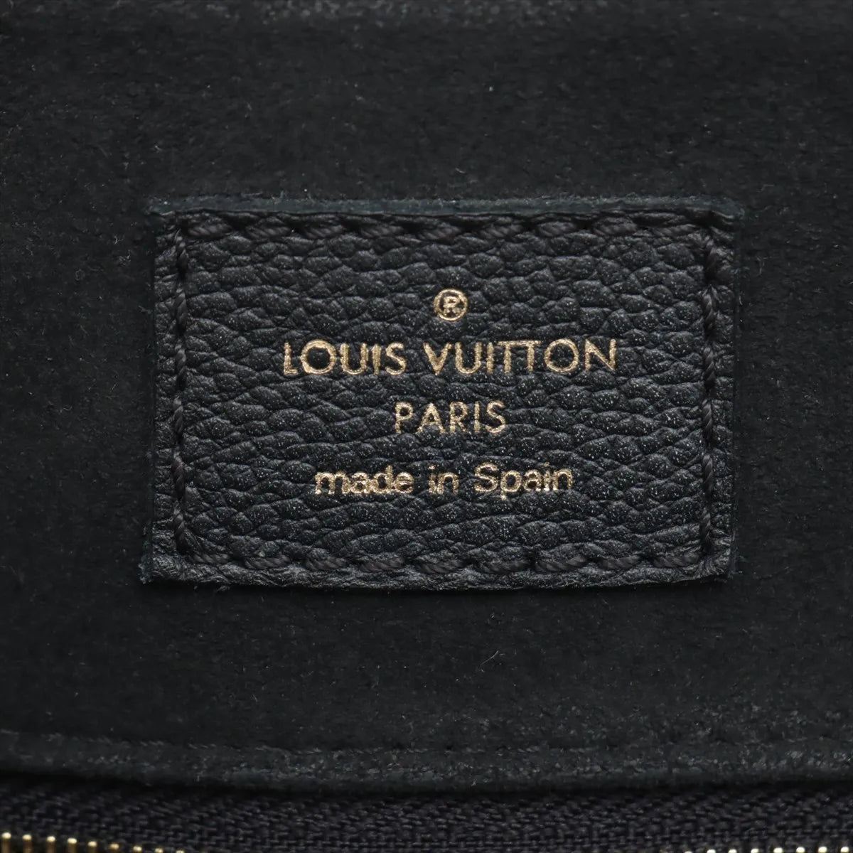 Louis Vuitton monogram empreinte Grand Palais MM M45842 black x beige