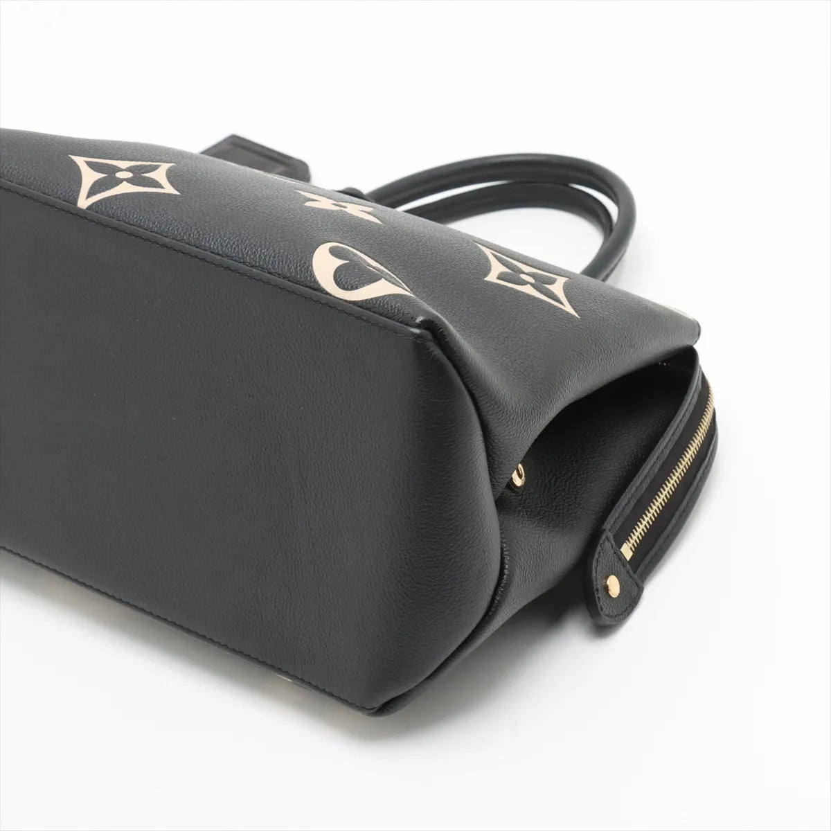 Louis Vuitton monogram empreinte Grand Palais MM M45842 black x beige