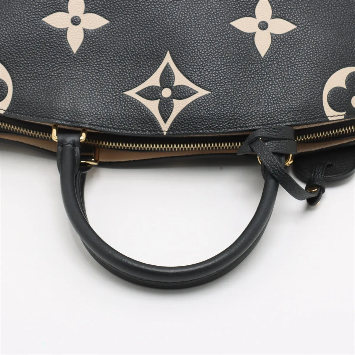 Louis Vuitton monogram empreinte Grand Palais MM M45842 black x beige