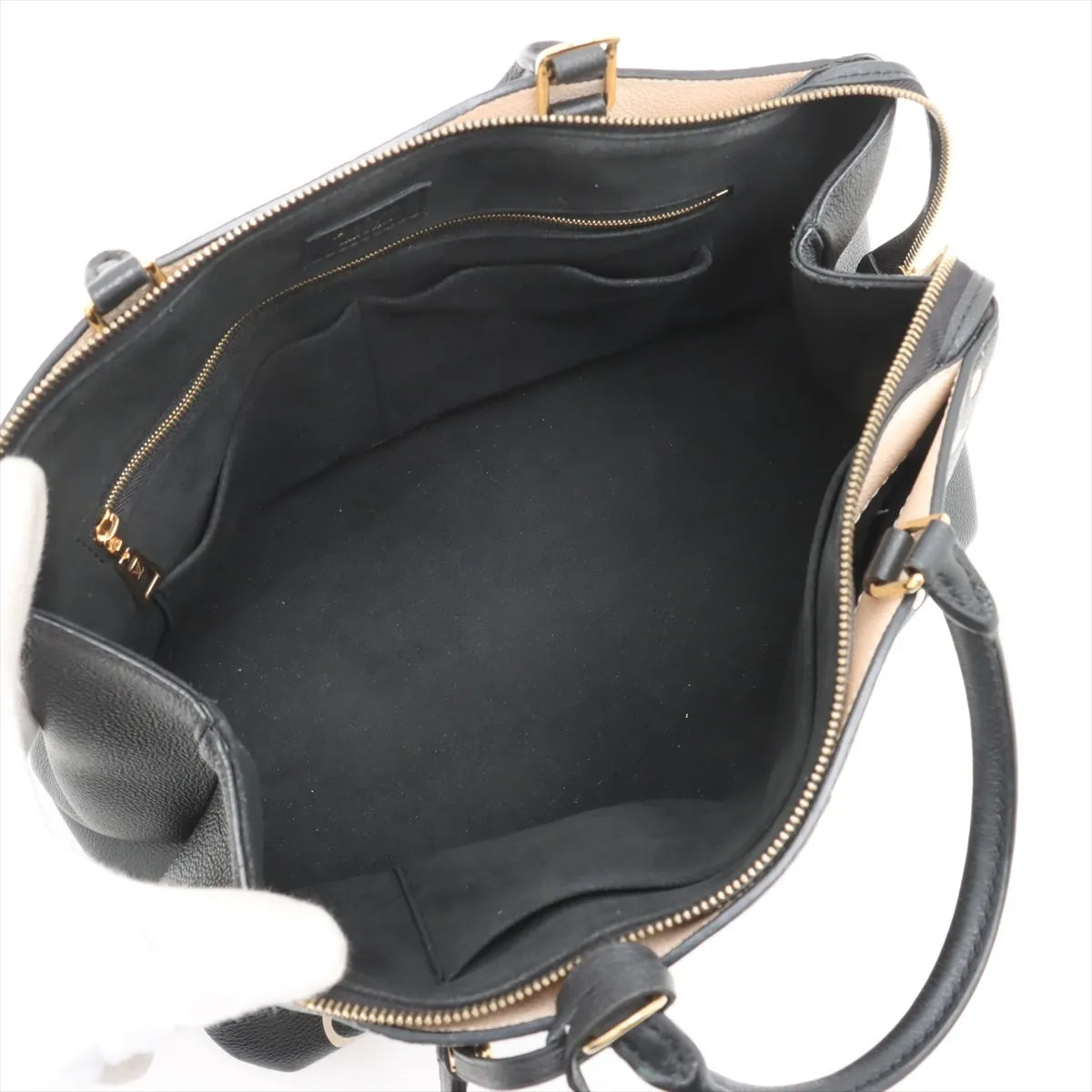 Louis Vuitton monogram empreinte Grand Palais MM M45842 black x beige