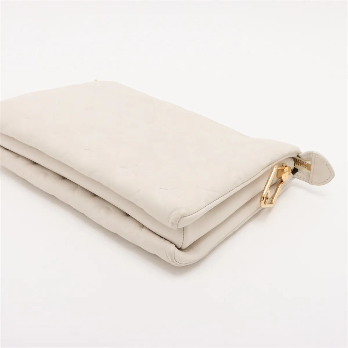 Louis Vuitton Monogram embossed Coussin PM M57793 White