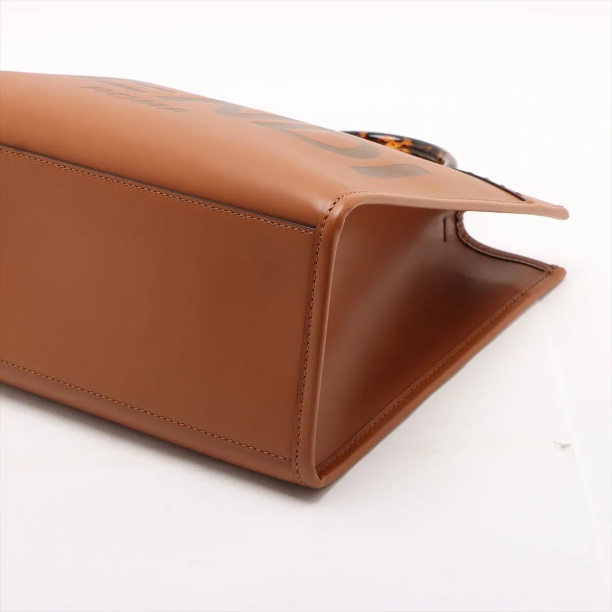 Fendi Sunshine Medium Leather 2 Way Tote Bag Brown 8BH386
