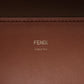Fendi Sunshine Medium Leather 2 Way Tote Bag Brown 8BH386