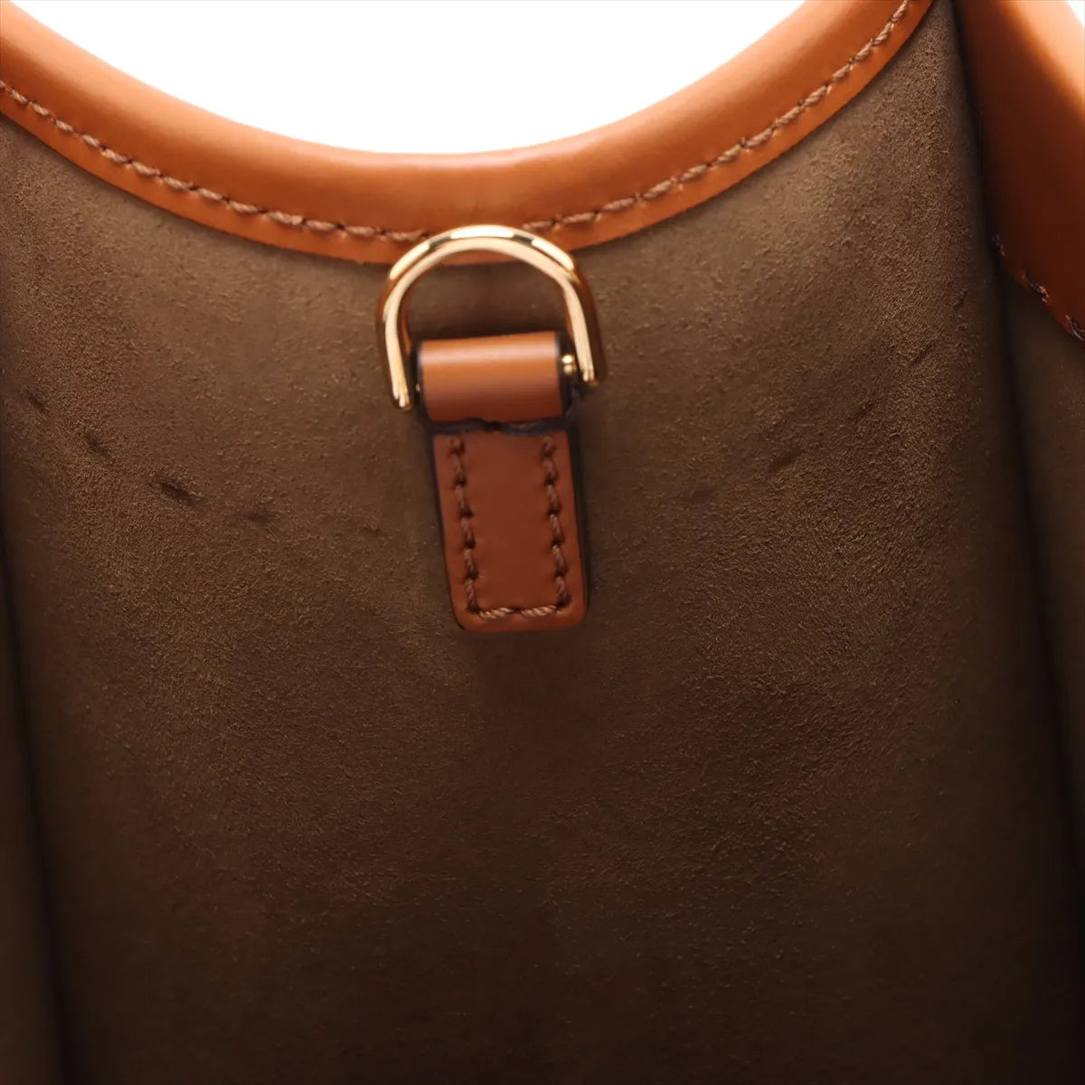 Fendi Sunshine Medium Leather 2 Way Tote Bag Brown 8BH386